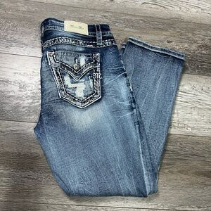 Miss Me Women's Curvy crop Jeans Style E14VFC347 Size 30